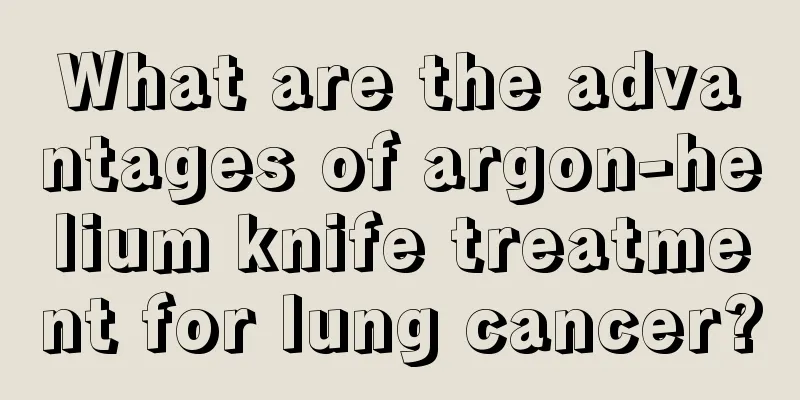 What are the advantages of argon-helium knife treatment for lung cancer?