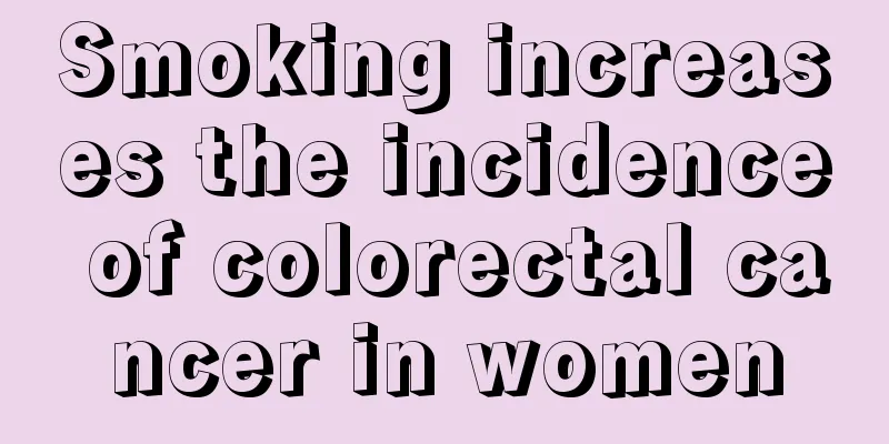 Smoking increases the incidence of colorectal cancer in women