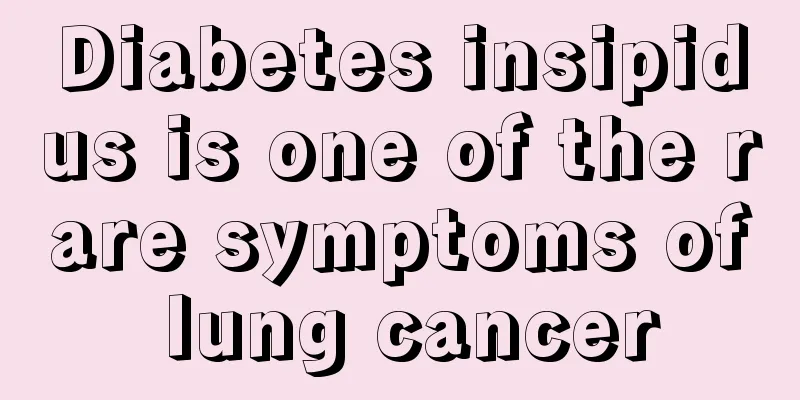 Diabetes insipidus is one of the rare symptoms of lung cancer