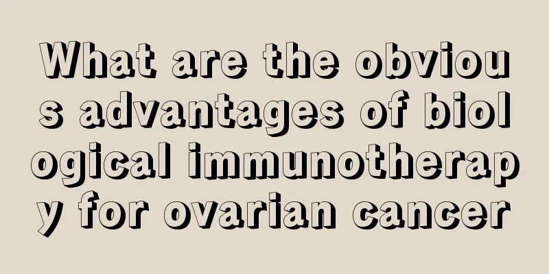 What are the obvious advantages of biological immunotherapy for ovarian cancer