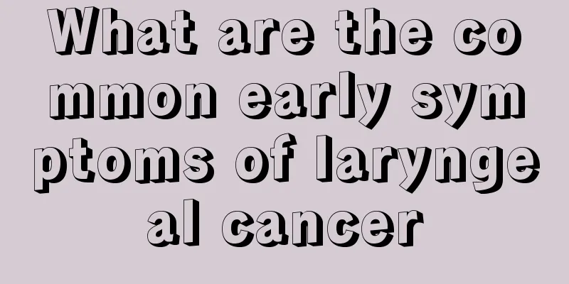 What are the common early symptoms of laryngeal cancer