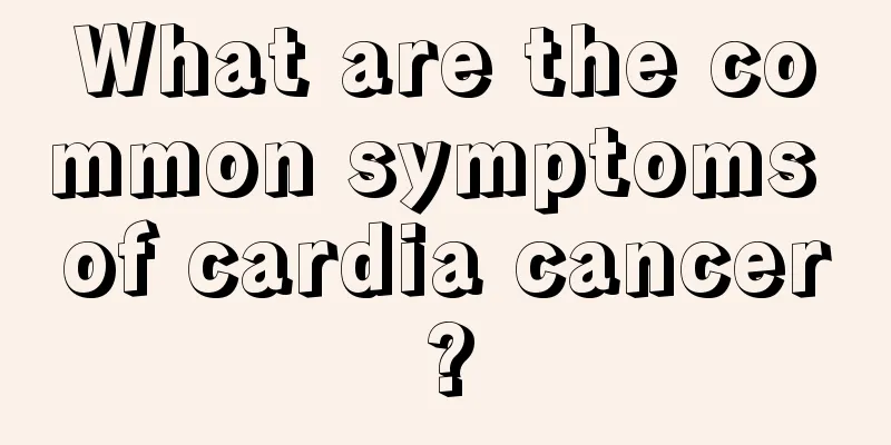 What are the common symptoms of cardia cancer?