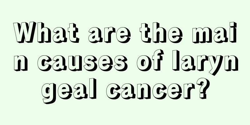 What are the main causes of laryngeal cancer?