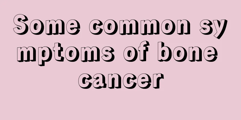 Some common symptoms of bone cancer