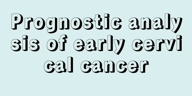 Prognostic analysis of early cervical cancer