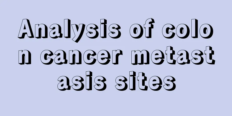Analysis of colon cancer metastasis sites