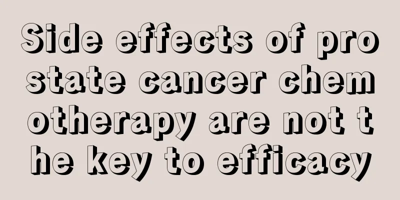 Side effects of prostate cancer chemotherapy are not the key to efficacy