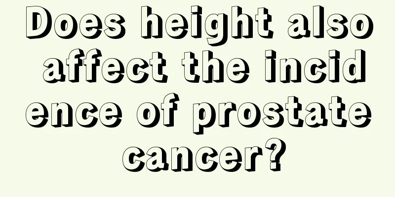 Does height also affect the incidence of prostate cancer?