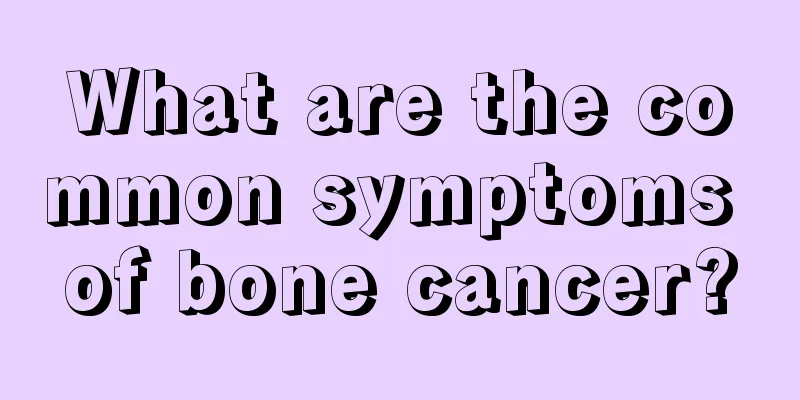 What are the common symptoms of bone cancer?