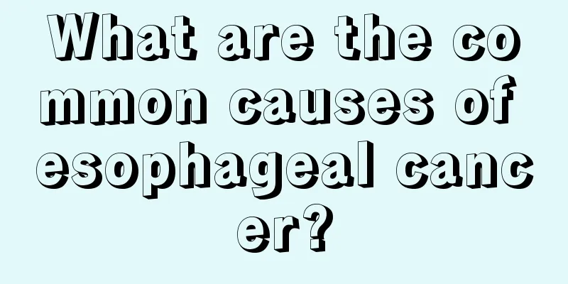 What are the common causes of esophageal cancer?