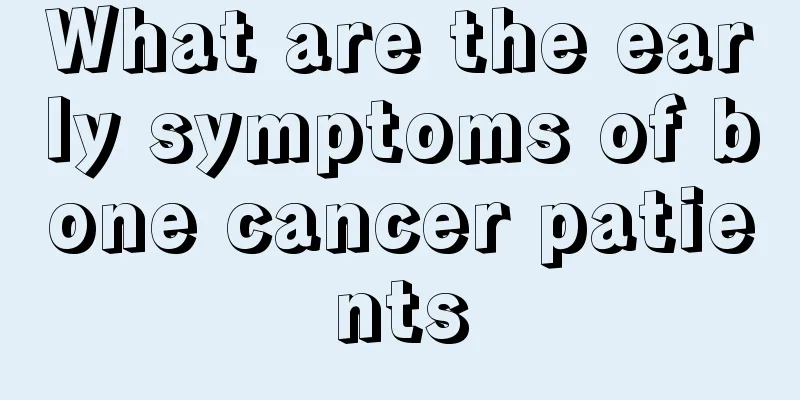 What are the early symptoms of bone cancer patients