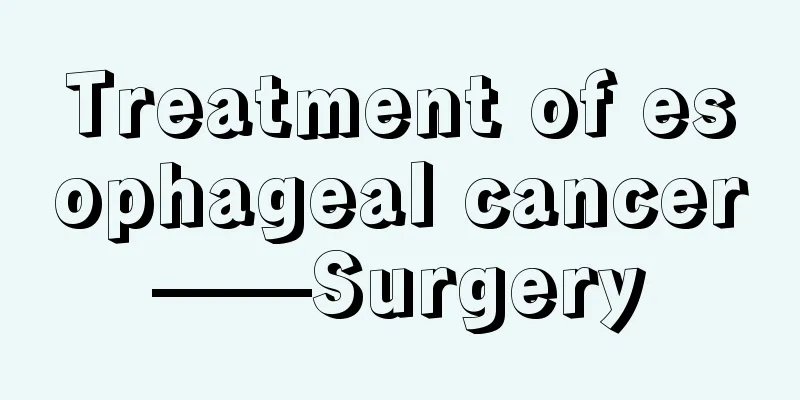 Treatment of esophageal cancer——Surgery