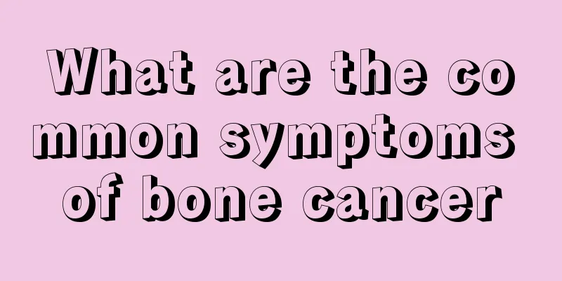 What are the common symptoms of bone cancer