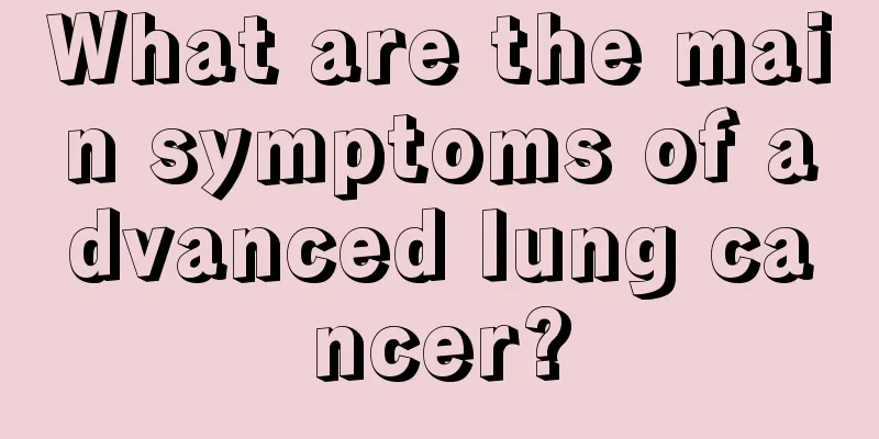 What are the main symptoms of advanced lung cancer?