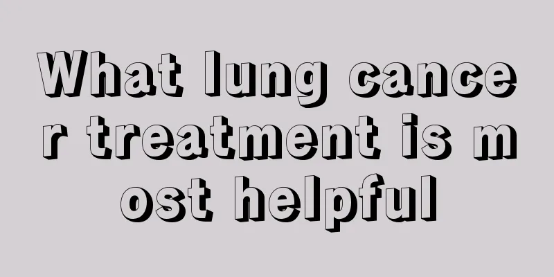 What lung cancer treatment is most helpful