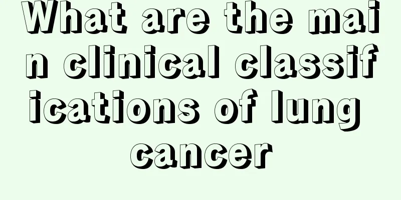 What are the main clinical classifications of lung cancer