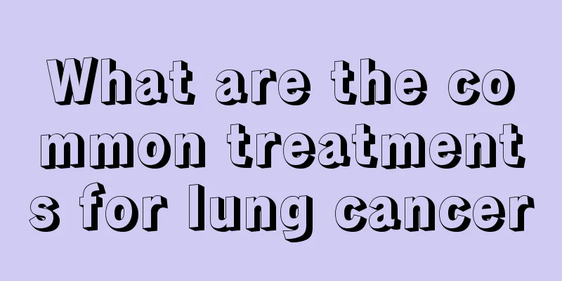 What are the common treatments for lung cancer
