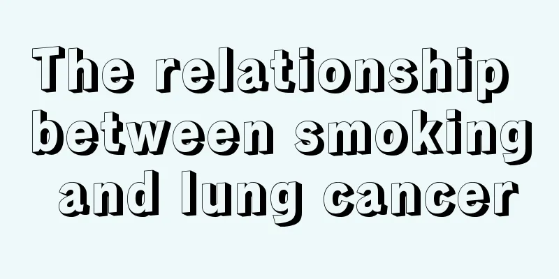 The relationship between smoking and lung cancer