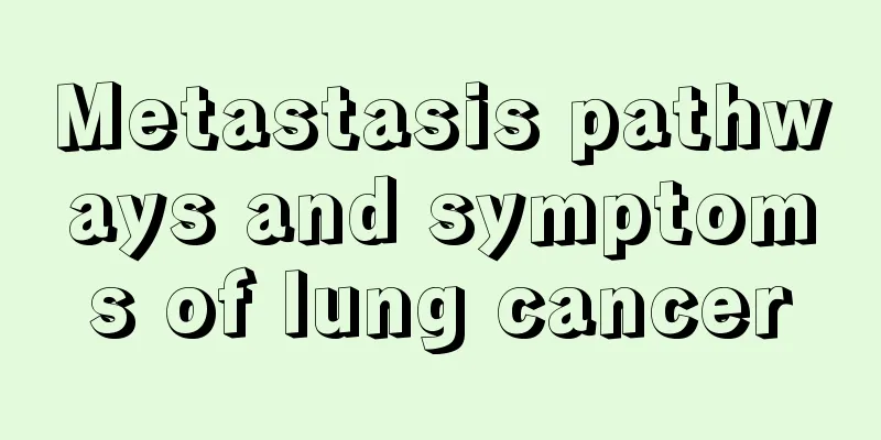 Metastasis pathways and symptoms of lung cancer