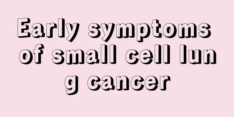 Early symptoms of small cell lung cancer