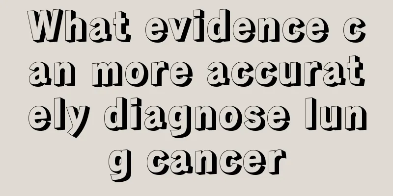 What evidence can more accurately diagnose lung cancer