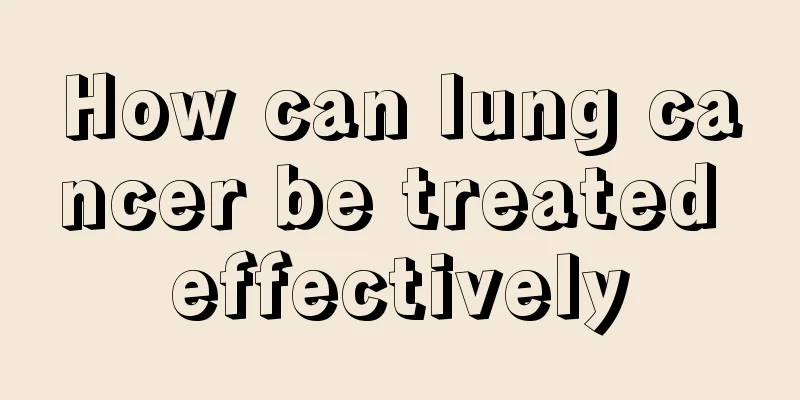 How can lung cancer be treated effectively