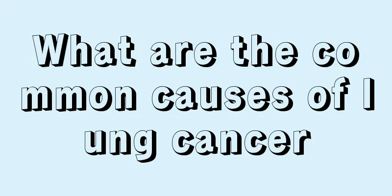 What are the common causes of lung cancer