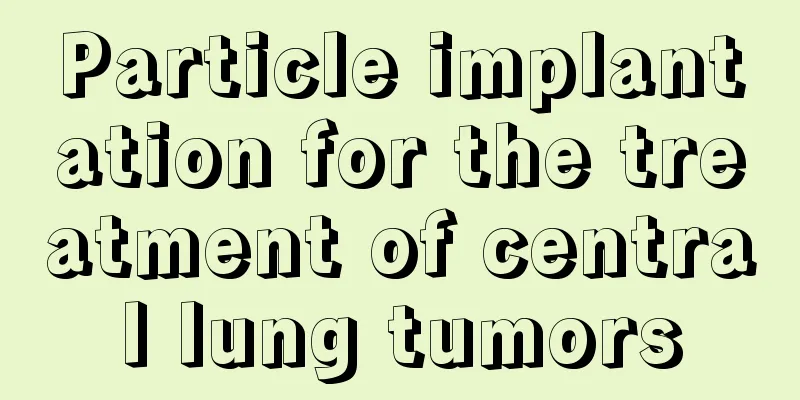 Particle implantation for the treatment of central lung tumors