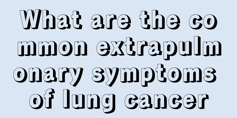 What are the common extrapulmonary symptoms of lung cancer