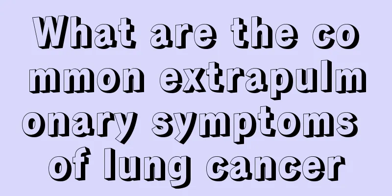 What are the common extrapulmonary symptoms of lung cancer