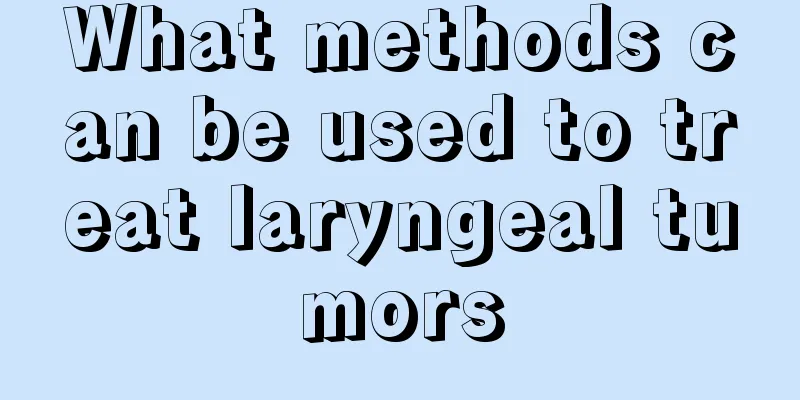 What methods can be used to treat laryngeal tumors