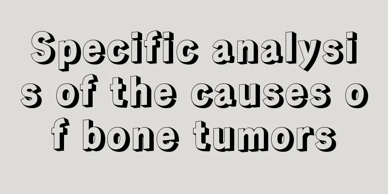 Specific analysis of the causes of bone tumors