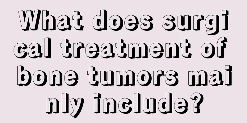 What does surgical treatment of bone tumors mainly include?