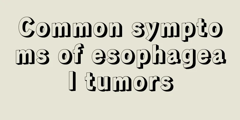 Common symptoms of esophageal tumors