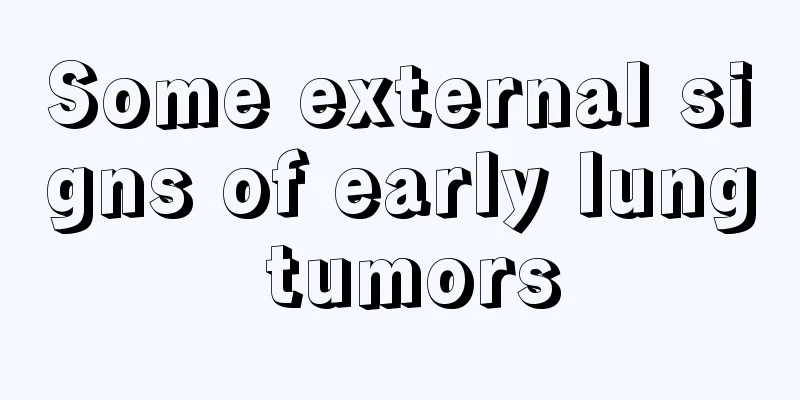 Some external signs of early lung tumors
