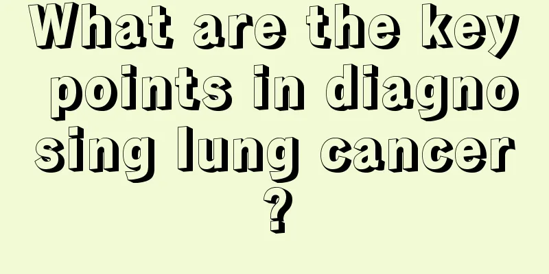 What are the key points in diagnosing lung cancer?