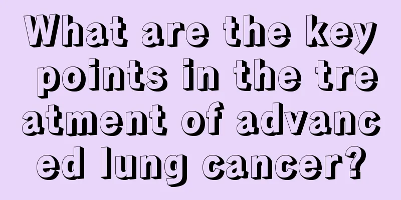 What are the key points in the treatment of advanced lung cancer?