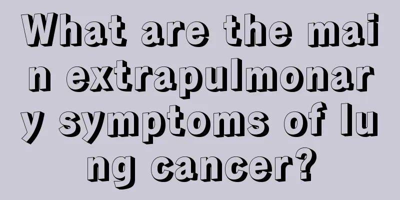 What are the main extrapulmonary symptoms of lung cancer?
