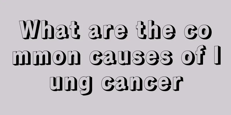What are the common causes of lung cancer
