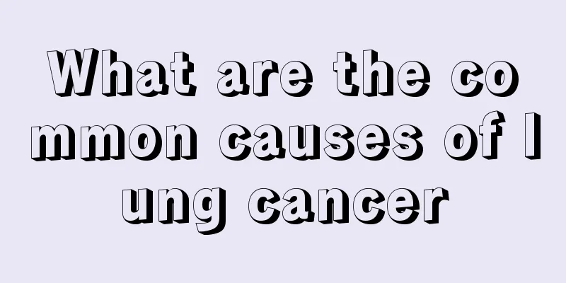 What are the common causes of lung cancer