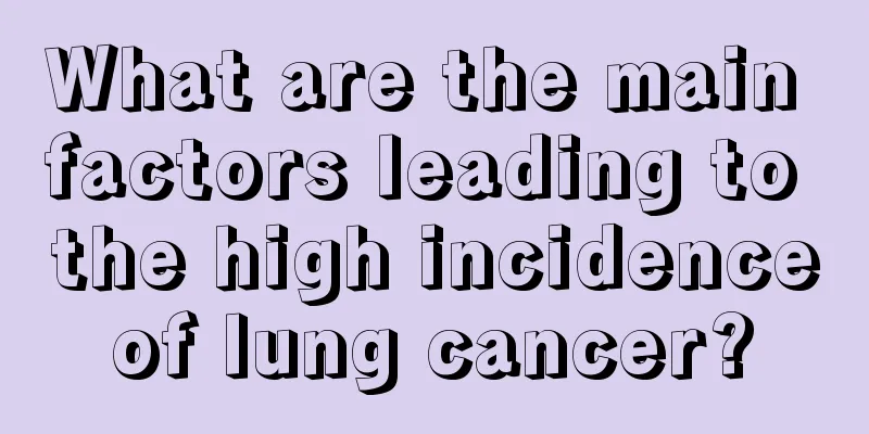 What are the main factors leading to the high incidence of lung cancer? 