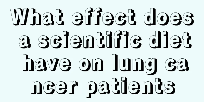 What effect does a scientific diet have on lung cancer patients