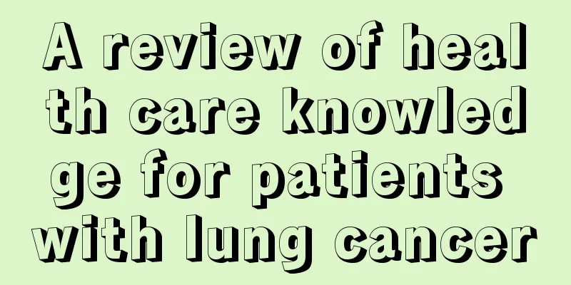 A review of health care knowledge for patients with lung cancer