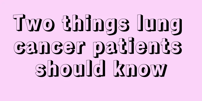 Two things lung cancer patients should know