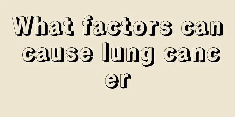 What factors can cause lung cancer