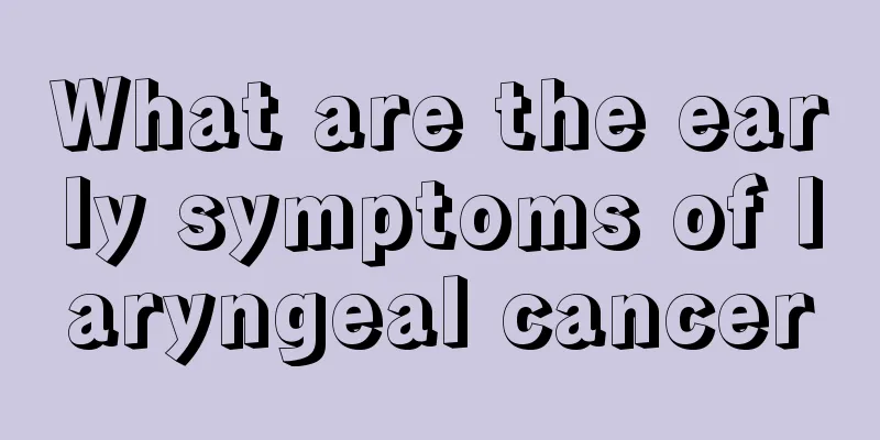 What are the early symptoms of laryngeal cancer