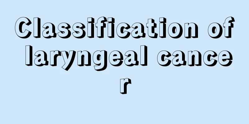 Classification of laryngeal cancer
