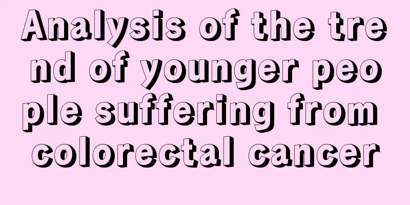 Analysis of the trend of younger people suffering from colorectal cancer