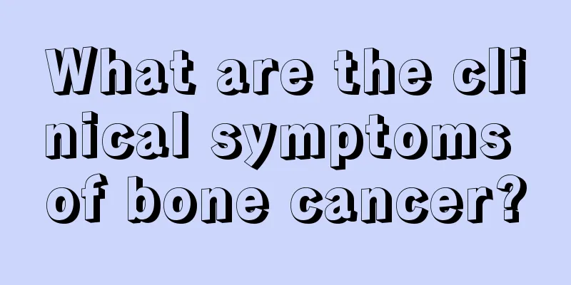 What are the clinical symptoms of bone cancer?