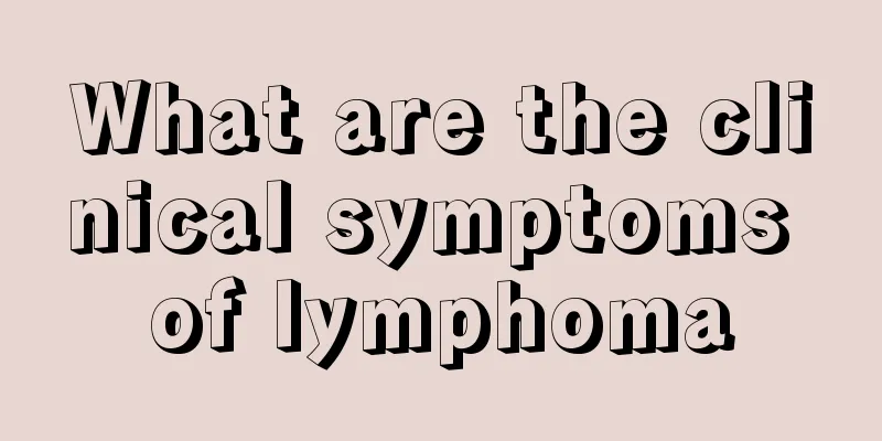 What are the clinical symptoms of lymphoma